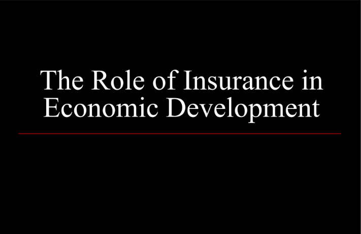 Role of Insurance in Economic Development